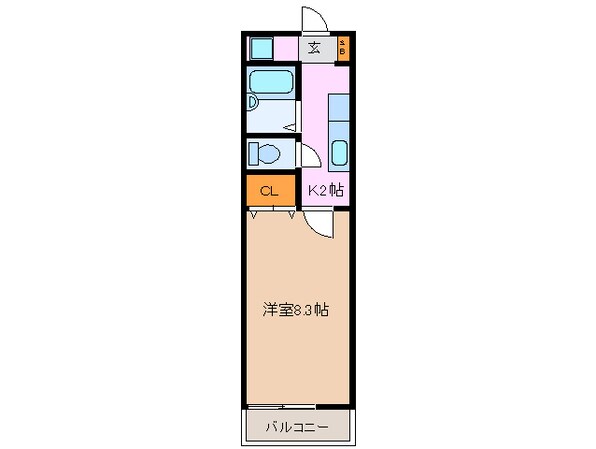 平田町駅 徒歩14分 2階の物件間取画像